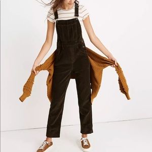 MADEWELL CORDUROY STRAIGHT LEG OVERALLS